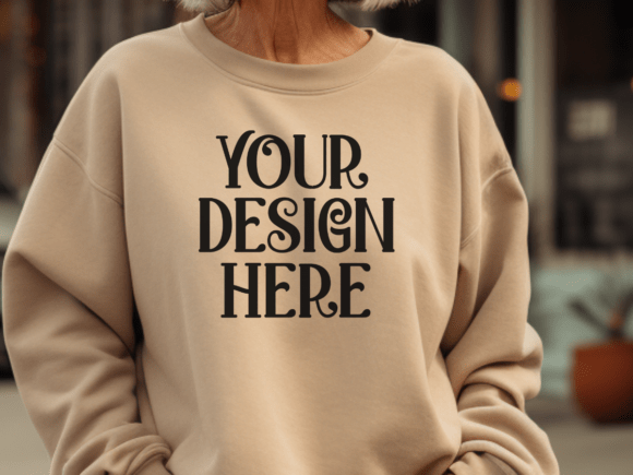 Download Gildan 18000 Grandma Mockup 3 - Grandma Collection