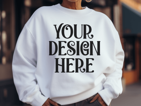 Download Gildan 18000 Grandma Mockup 2 - Grandma Collection