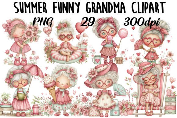 Download Summer Funny Grandma Clipart - Grandma Collection