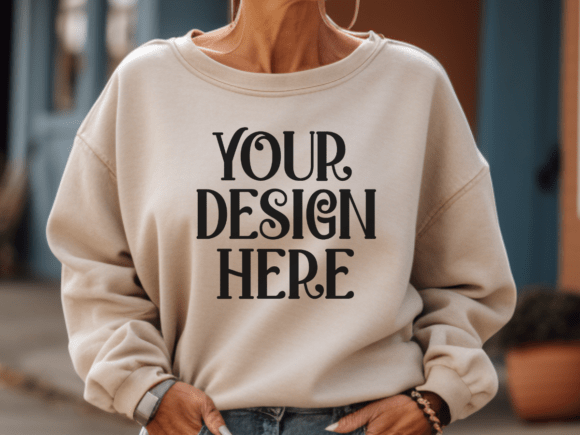 Download Gildan 18000 Grandma Mockup - Grandma Collection